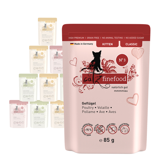 catz finefood Kitten 12 x 85 g - mix (3 makua)