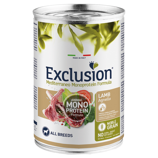 Exclusion Mediterraneo Adult 1 x 400 g - Lamb