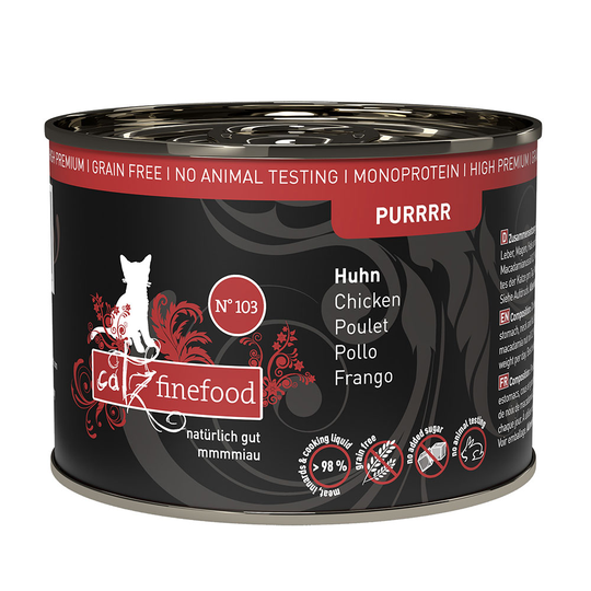 catz finefood Purrrr -purkkiruoka 6 x 200 g - No. 103 kana (6 x 200 g)