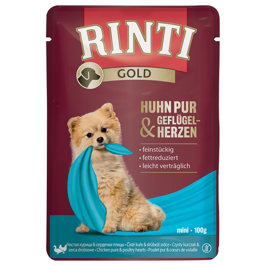 RINTI Gold 10 x 100 g - kana & siipikarjansydän