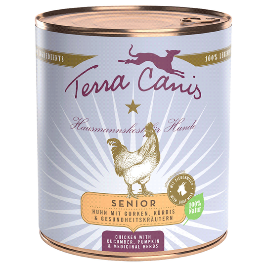 Terra Canis Senior viljaton 6 x 800 g - kana, kurkku, kurpitsa & yrtit