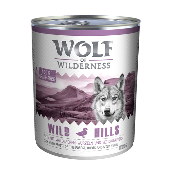Wolf of Wilderness 6 x 800 g - Wild Hills - ankka