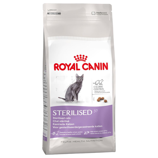 400 g / 2 kg Royal Canin -kissanruokaa erikoishintaan! - 2 kg Sterilised 37