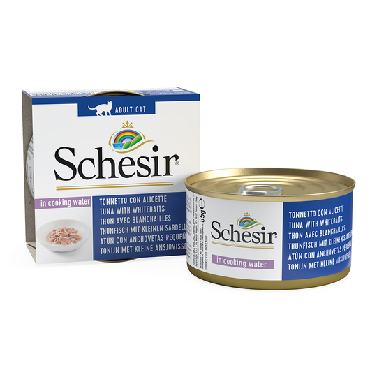 Schesir Natural with Rice 1 x 85 g - tonnikala, pienet sardellit & riisi