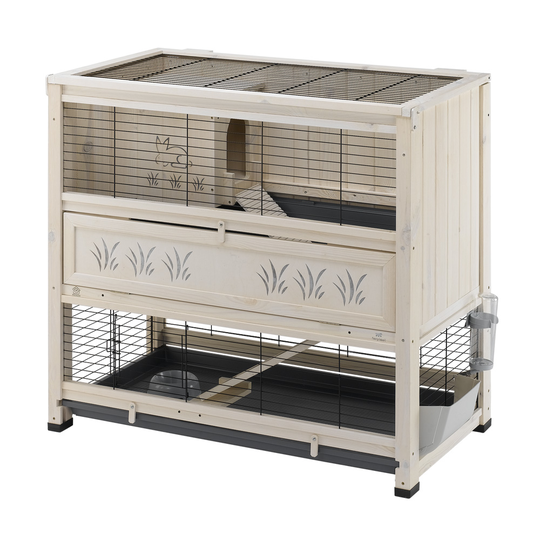 Ferplast Cottage -puuhäkki - valkoinen: P 108 x L 59 x K 102,5 cm (2 pakettia*)