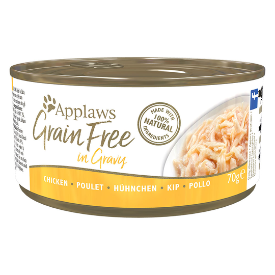 Applaws Grainfree in Gravy 6 x 70 g - kana
