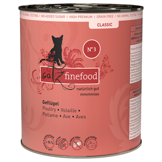 Catz Finefood -purkkiruoka 6 x 800 g - siipikarja