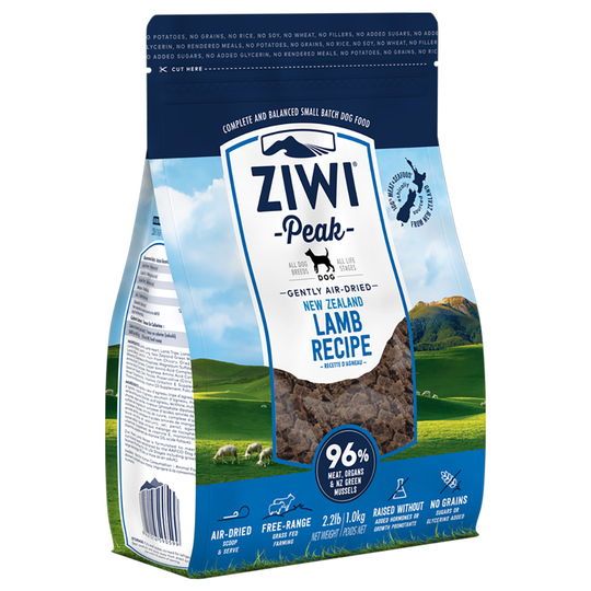 1 kg Ziwi Peak Air Dried -koiranruokaa erikoishintaan! - Lamb