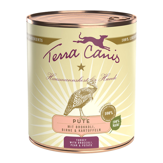 Terra Canis 6 x 800 g - kalkkuna, parsakaali, päärynä & peruna