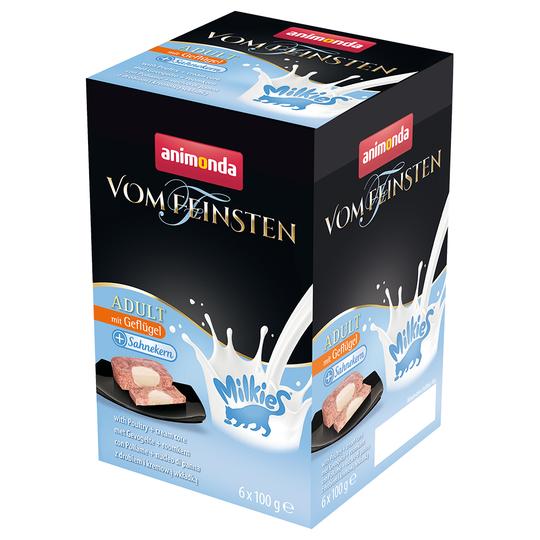 Animonda Vom Feinsten Adult Milkies 36 x 100 g - siipikarja & kermaydin