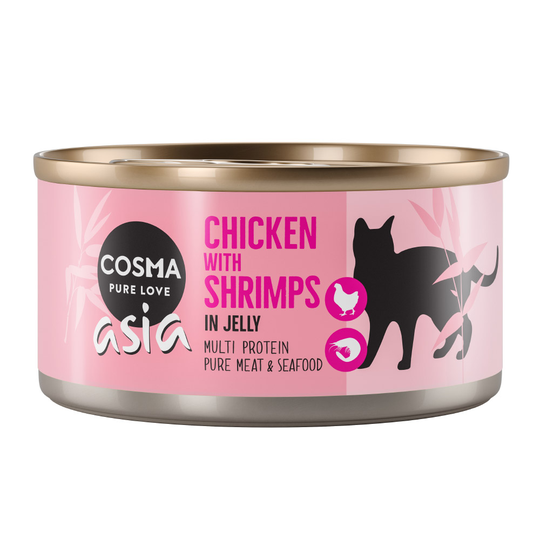 Cosma Asia hyytelössä 6 x 170 g - lajitelma, neljä makua