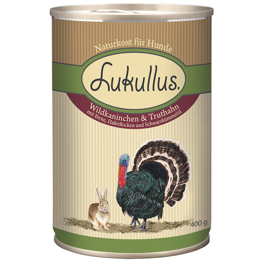 Lukullus, villikani ja kalkkuna - 6 x 400 g