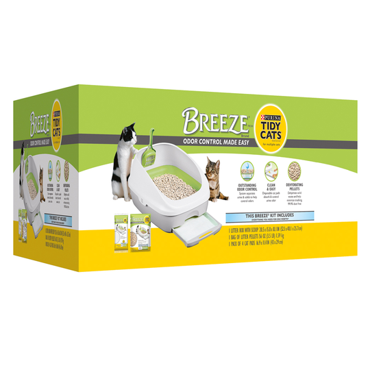 Purina Tidy Cats Breeze Cat Litter Box System - aloituspaketti (kissanvessa + tarvikkeet kuukaudeksi)