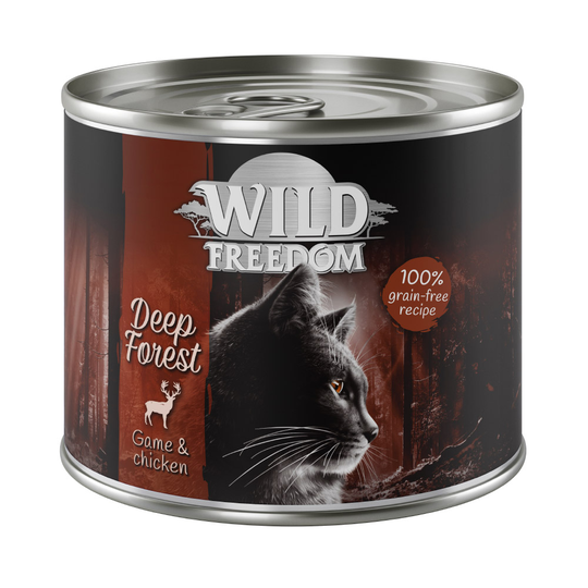 Wild Freedom Adult 6 x 200 g - Deep Forest - peura & kana