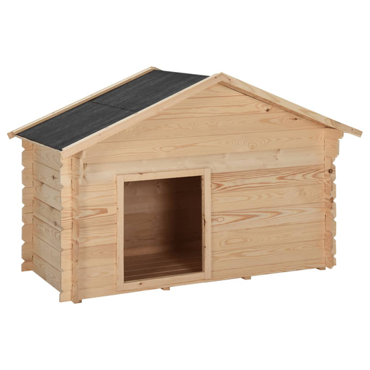 vidaXL Koirankoppi 145x70x100,6 cm täysi mänty 14 mm