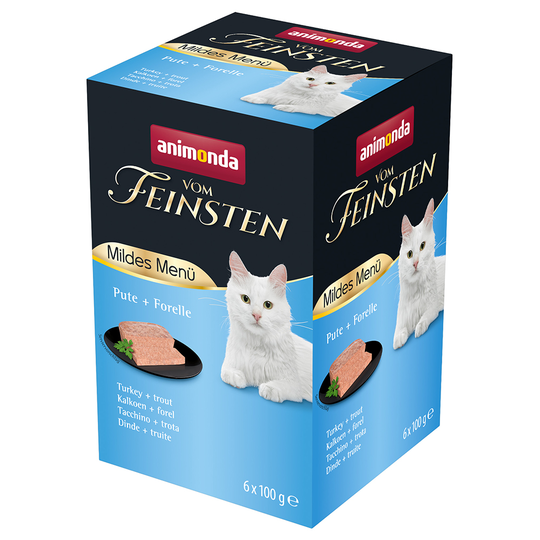 Animonda vom Feinsten Mild Menu Adult 6 x 100 g - kalkkuna + taimen