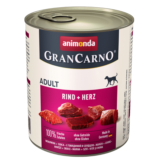 Animonda GranCarno Original Adult 6 x 800 g - nauta & sydän