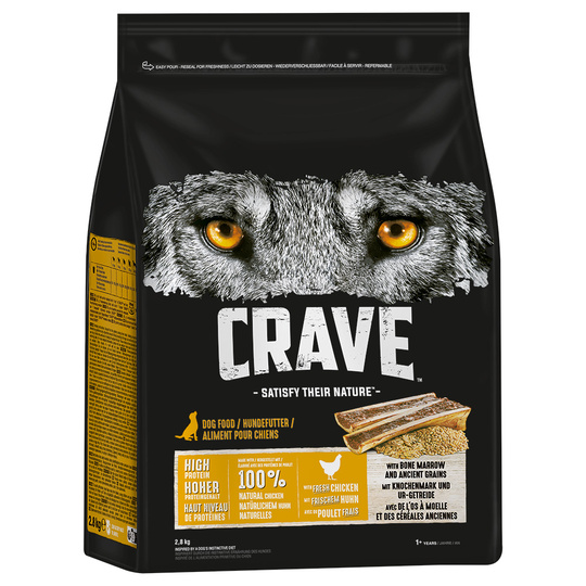 Crave kana, jossa luuydintä ja muinaisviljaa - säästöpakkaus: 2 x 7 kg