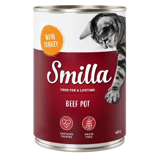 Smilla-nautapata 6 x 400 g - nautaa kalkkunalla