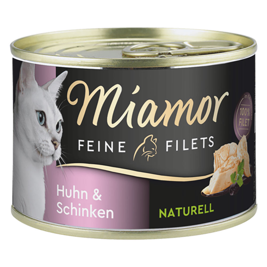 Miamor Fine Filets Naturelle 6 x 156 g - kana & kinkku