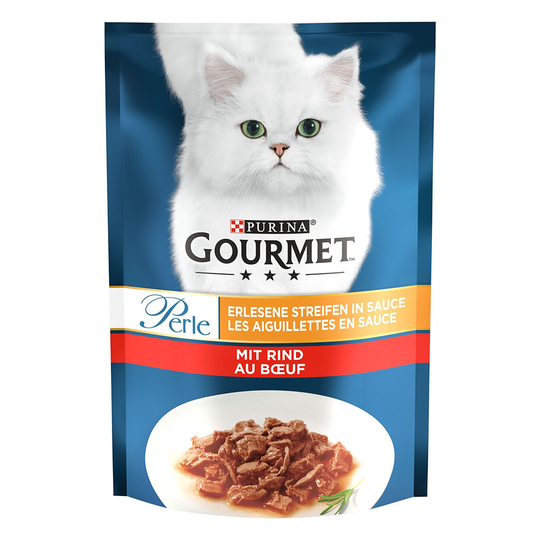 20 + 6 gratis! 26 x 85 g Gourmet Perle - Rind