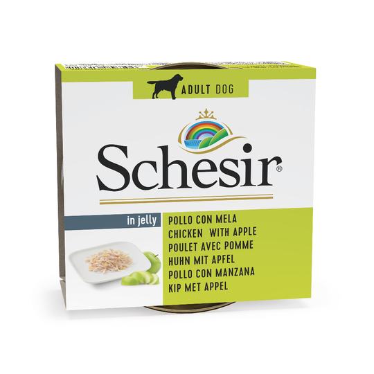 Schesir-säästöpakkaus 24 x 150 g - kana & omena