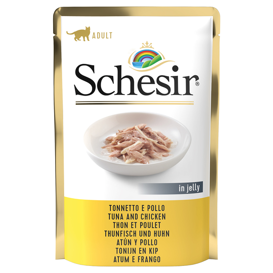 Schesir Jelly Pouch 24 x 85 g - tonnikala & kana