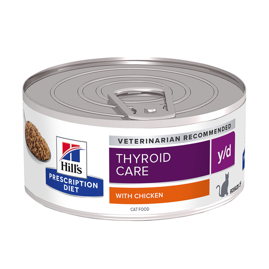 Säästöpakkaus: Hill´s Prescription Diet Feline -purkkiruoka 48 x 156 g - y/d Thyroid Care