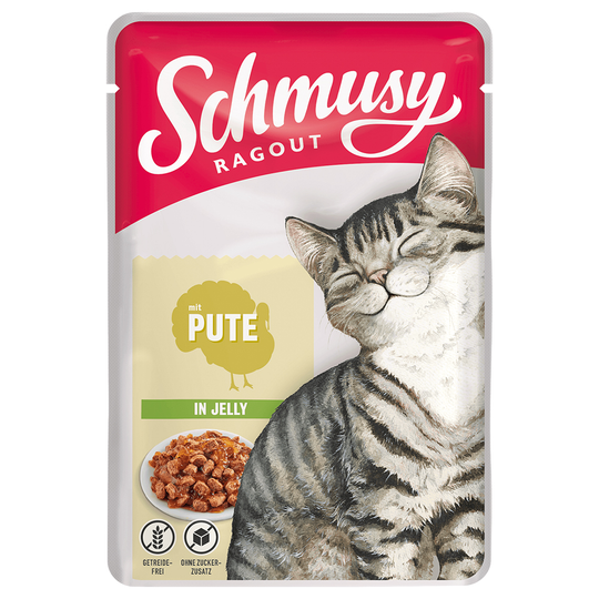 Schmusy Ragout in Jelly 22 x 100 g - kalkkuna