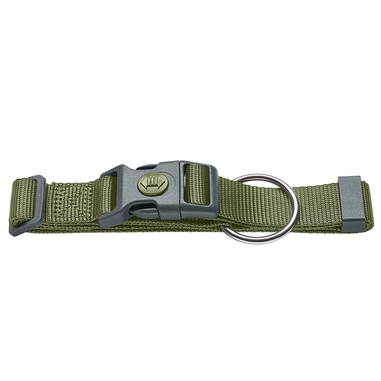 HUNTER London -kaulapanta, oliivinvihreä - Vario Plus L-XL: 39-64 cm kaulanympärys, L 25 mm