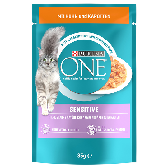 Purina One Sensitive - kana & porkkana 13 x 85 g