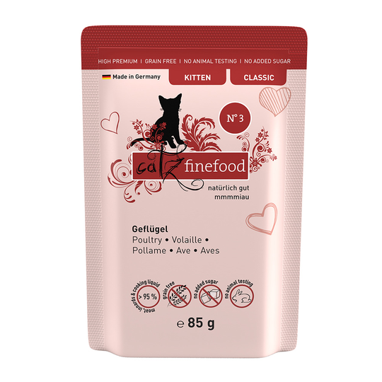 catz finefood Kitten 8 x 85 g - siipikarja