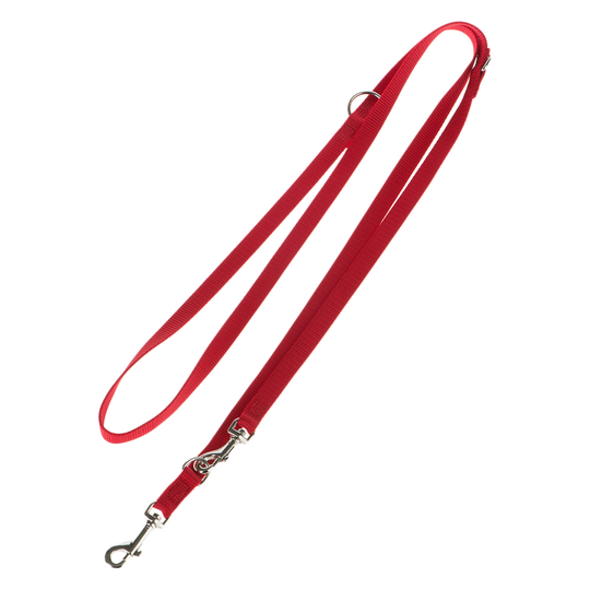 HUNTER Ecco Sport -talutushihna, punainen - pituus 200 cm, leveys 15 mm, säädettävä