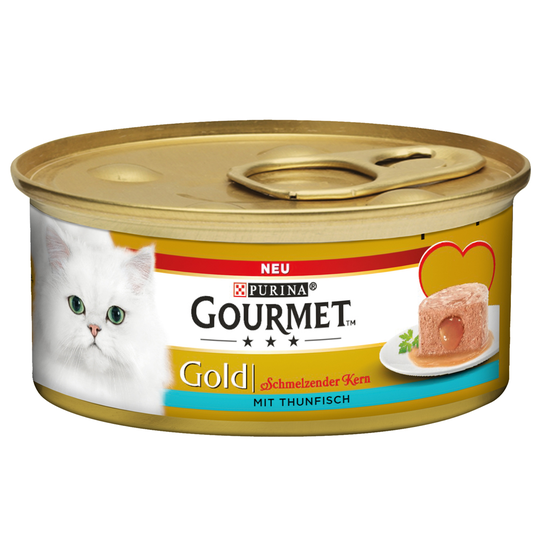 24 + 12 kaupan päälle! 36 x 85 g Gourmet Gold -kissanruokaa - Melting Heart - tonnikala