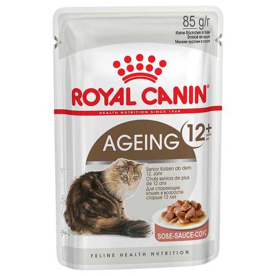 Royal Canin -suursäästöpakkaus 96 x 85 g - Ageing 12+ in Gravy