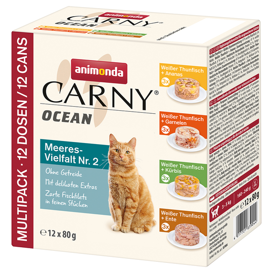Animonda Carny Ocean 12 x 80 g - Ocean Mix II (4 makua)