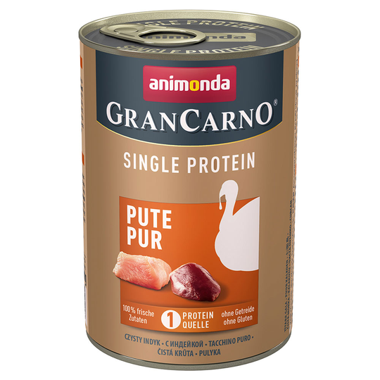 Animonda GranCarno Adult Single Protein 6 x 400 g - kalkkuna