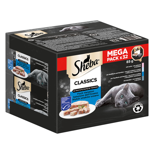 Sheba-rasialajitelma 32 x 85 g - Classics in Pate